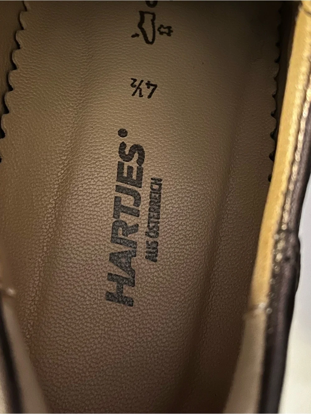 Hartjes Phil Black Metallic Bronze Leather Zip Sneakers Shoes Women US 7 UK 4.5